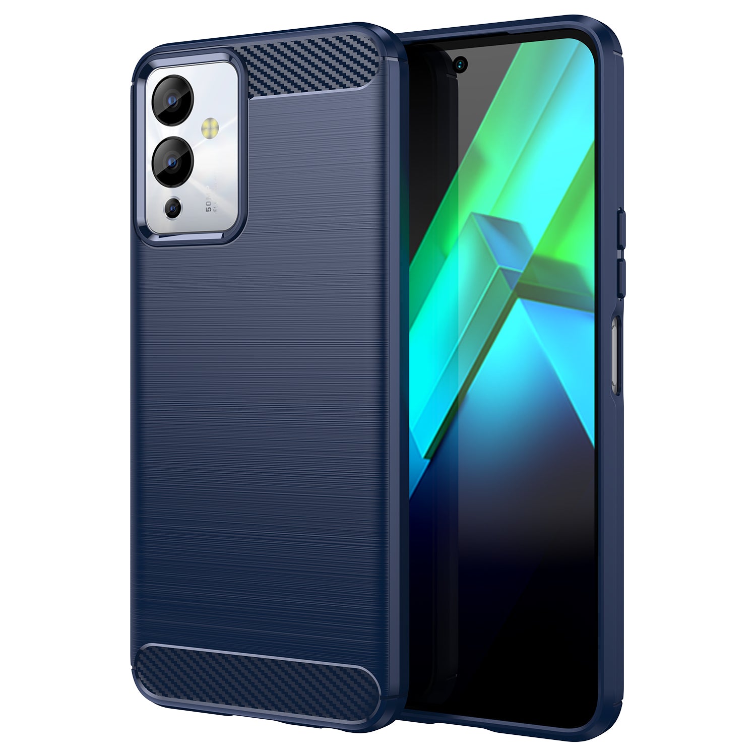For Infinix Note 12i Phone Case Carbon Fiber Texture Soft TPU Brushed Surface Protective Cover For Infinix Note 12i Phone Case Carbon Fiber Texture Soft TPU Brushed Surface Protective Cover